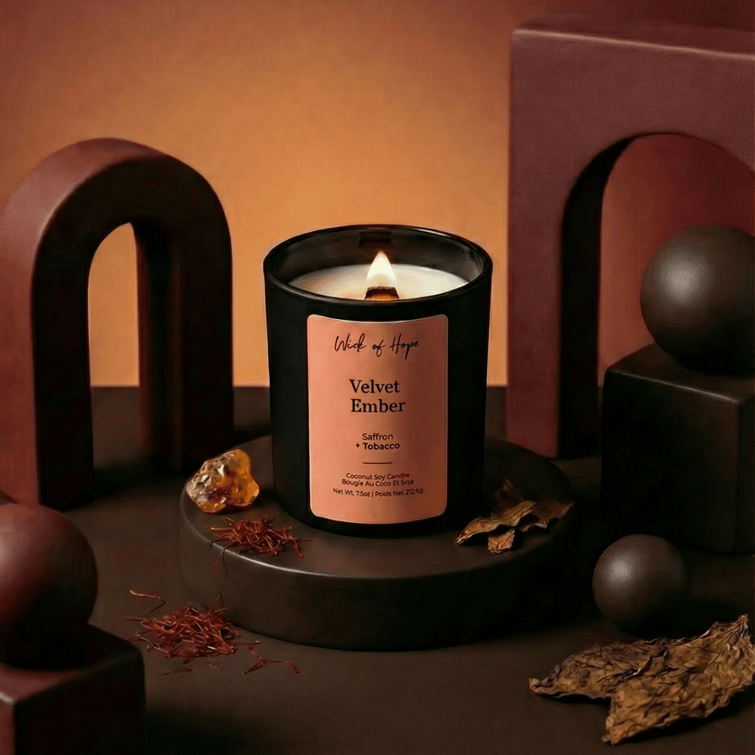 Velvet Ember Candle | Saffron + Tobacco