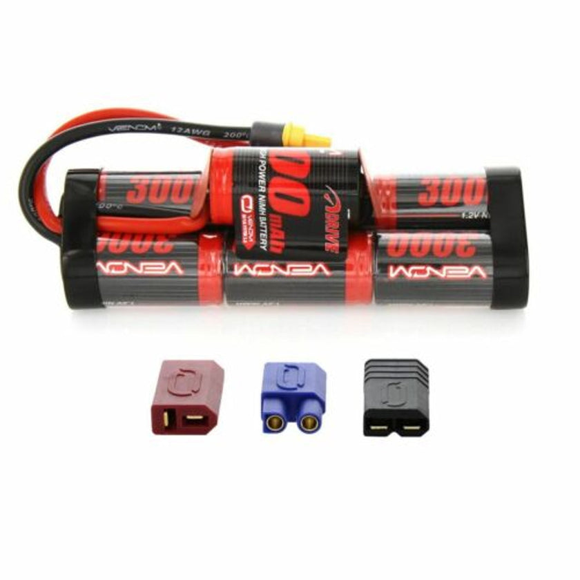 Venom 1532-7 DRIVE 7-Cell 8.4V 3000mAh NiMH Hump Battery UNI Plug NIB