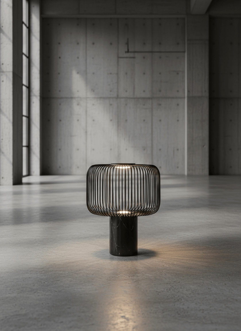 Veridian Industrial Cage Desk Lamp