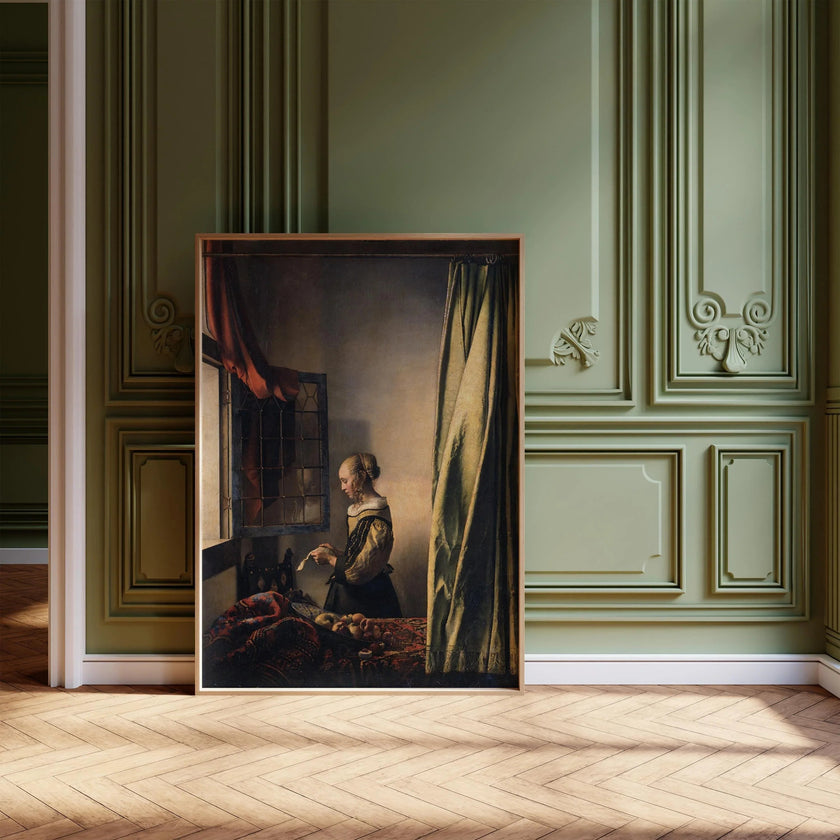 Vermeer Art Print: Young Woman Reading Letter at an Open Window