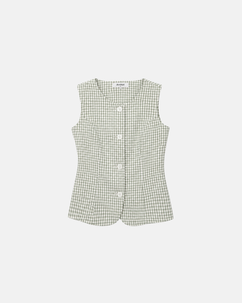 Veste Gingham en coton bio