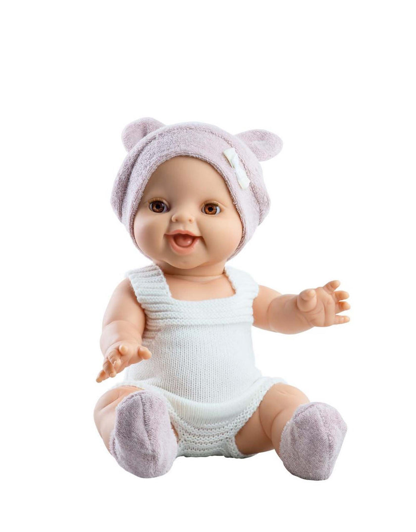 Gordis doll clothes - White Romper with bonnet and slippers - Paola Reina