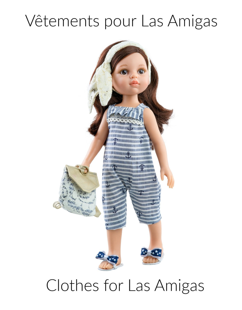 Las Amigas Doll Clothing - Carole Beach Set - Paola Reina