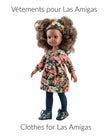 Las Amigas Doll Clothes - Nora black dress - Paola Reina