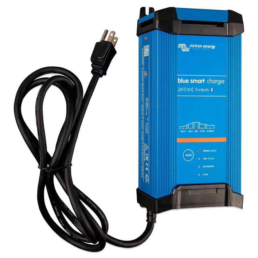 Victron Energy Blue Smart IP22 Charger 24V/16(1) 120V NEMA 5-15 - single output | BPC241647102