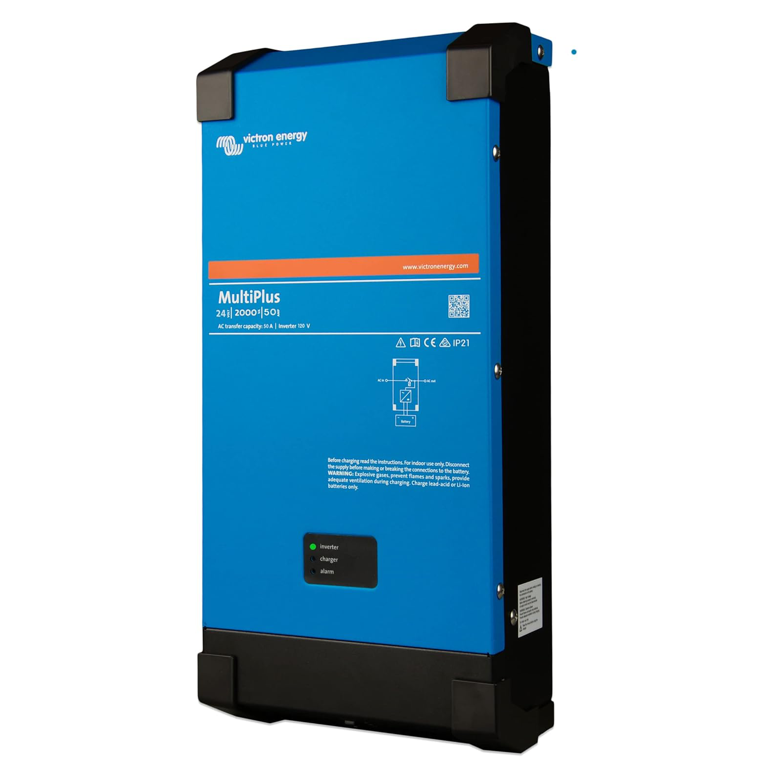 Victron Energy MultiPlus 24/2000/50-50 120V VE.Bus (UL Certified) Inverter/Charger | PMP242200102