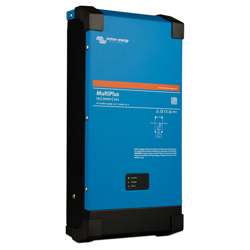 Victron Energy MultiPlus 24/2000/50-50 120V VE.Bus (UL Certified) Inverter/Charger | PMP242200102