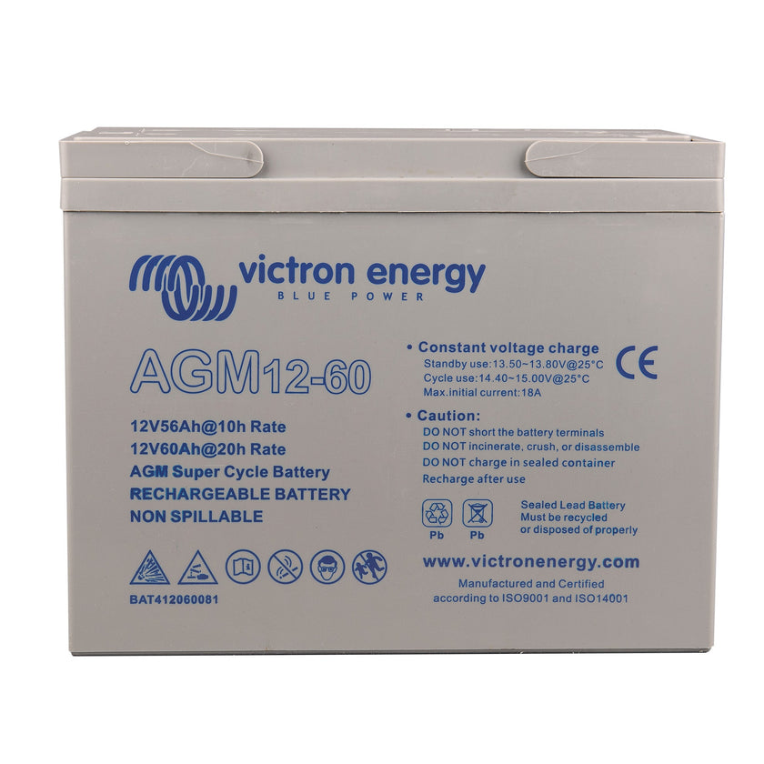 Victron Energy – 12V/60Ah Super Cycle AGM Battery | BAT412060082