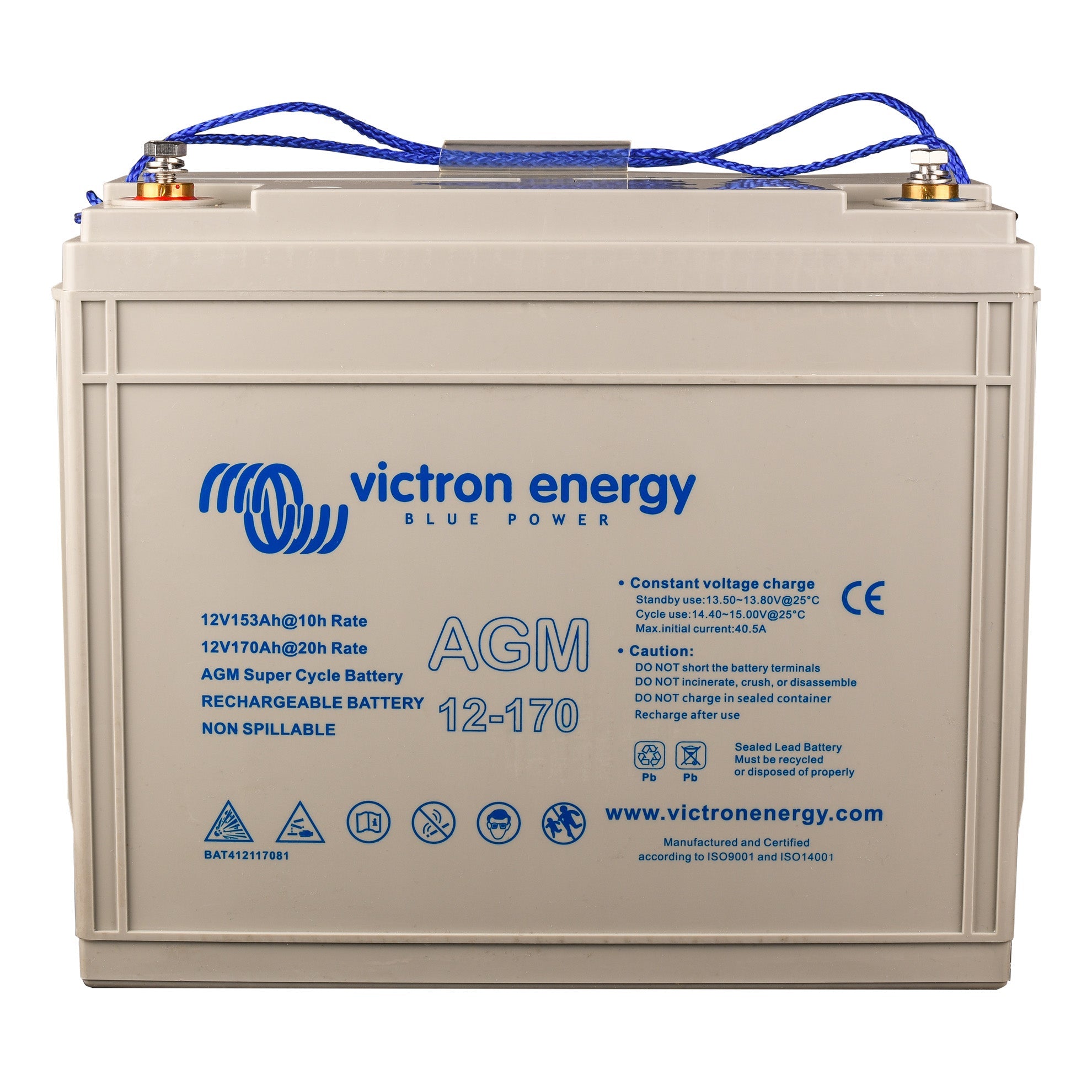 Victron Energy – 12V/170Ah Super Cycle AGM Battery | BAT412117081