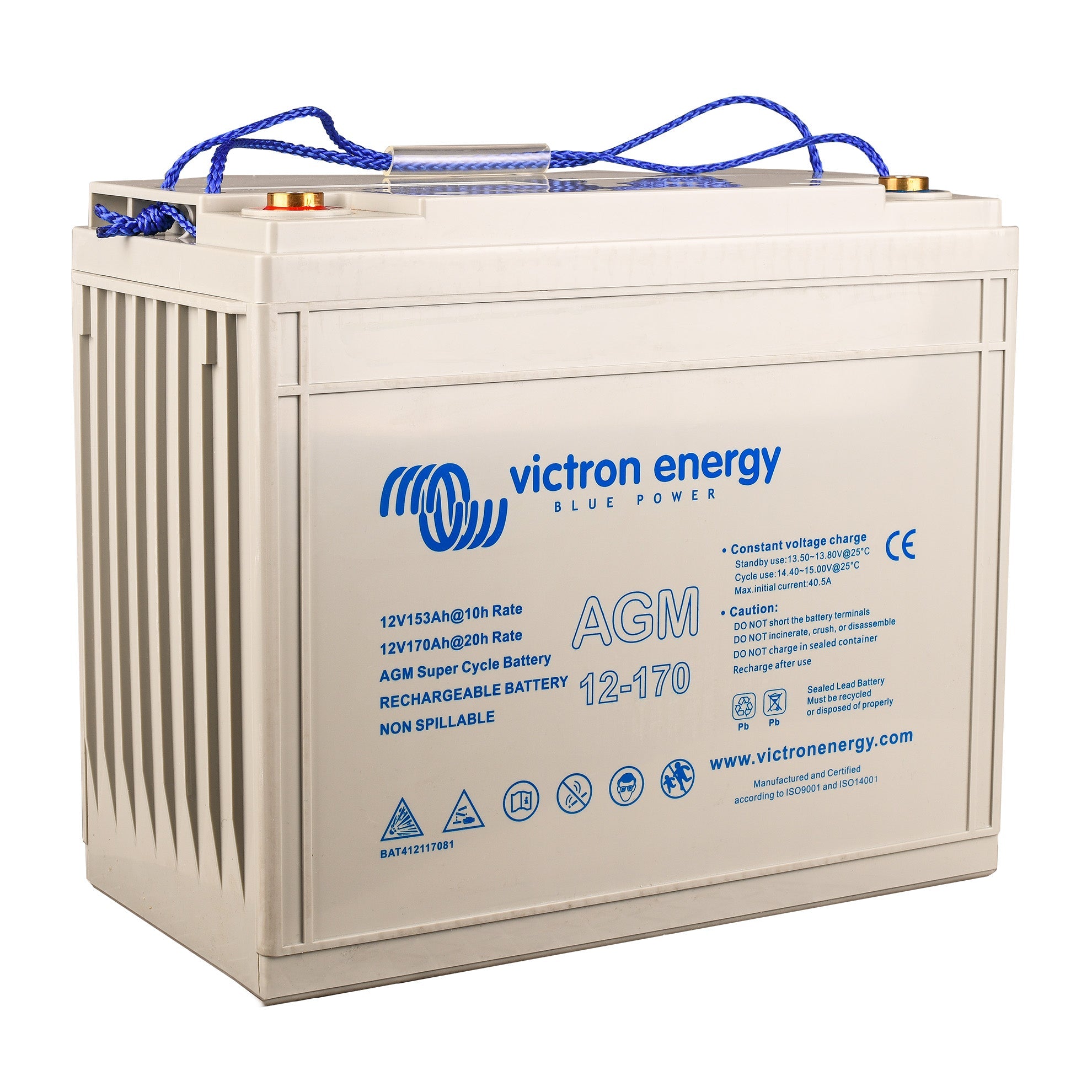 Victron Energy – 12V/170Ah Super Cycle AGM Battery | BAT412117081