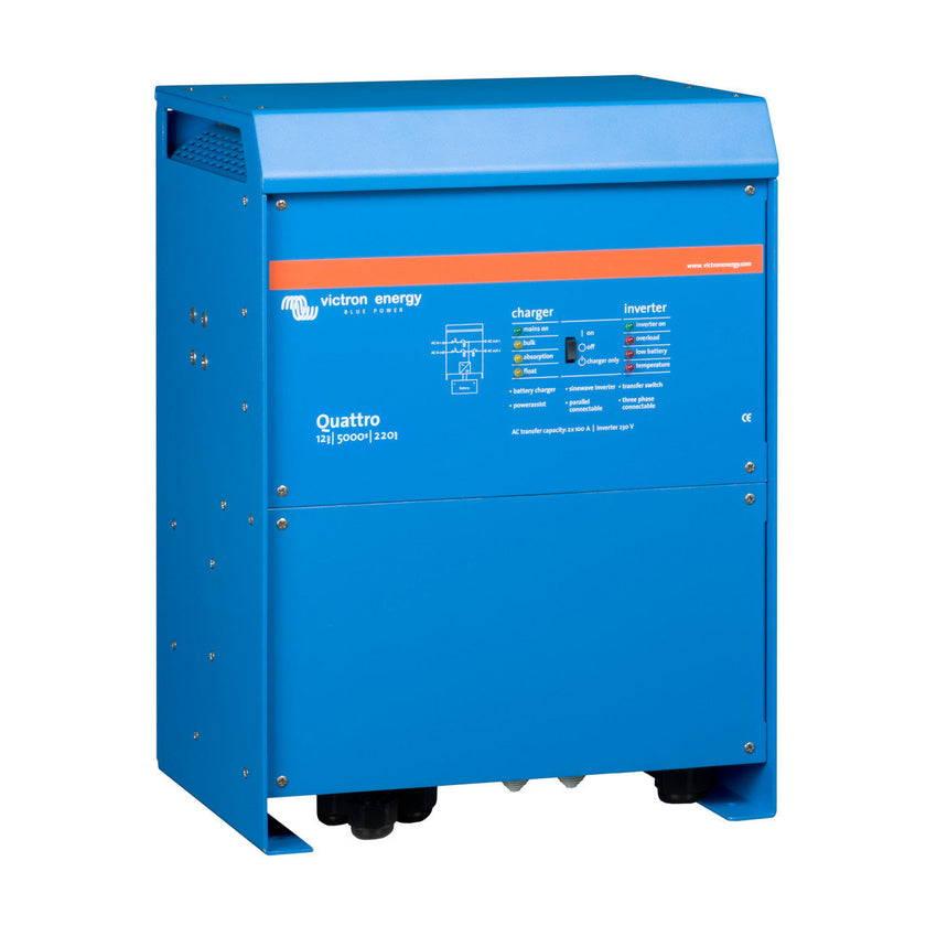 Victron Energy Quattro 12/5000/220-100/100 120V VE.Bus (UL 458 certified) Inverter/Charger | QUA125021102