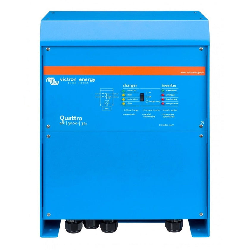 Victron Energy Quattro 48/3000/35-50/50 120V VE.Bus Inverter/Charger | QUA483021100