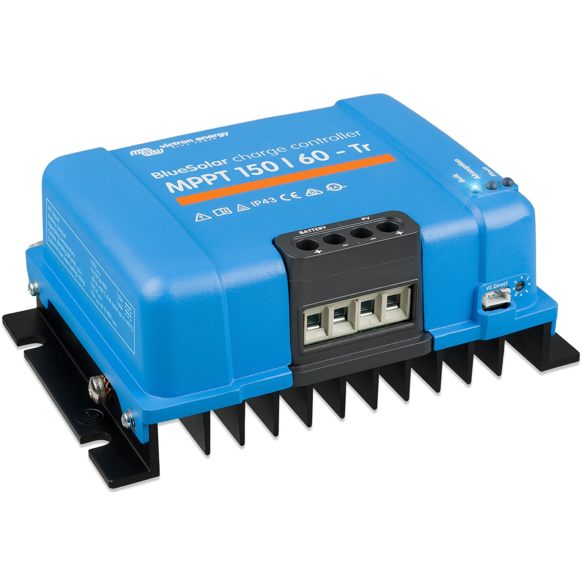 Victron Energy BlueSolar MPPT 150/60-Tr Solar Charge Controller | SCC010060200