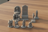 28mm Village Furniture & NPC Set – RPG Tavern Decor