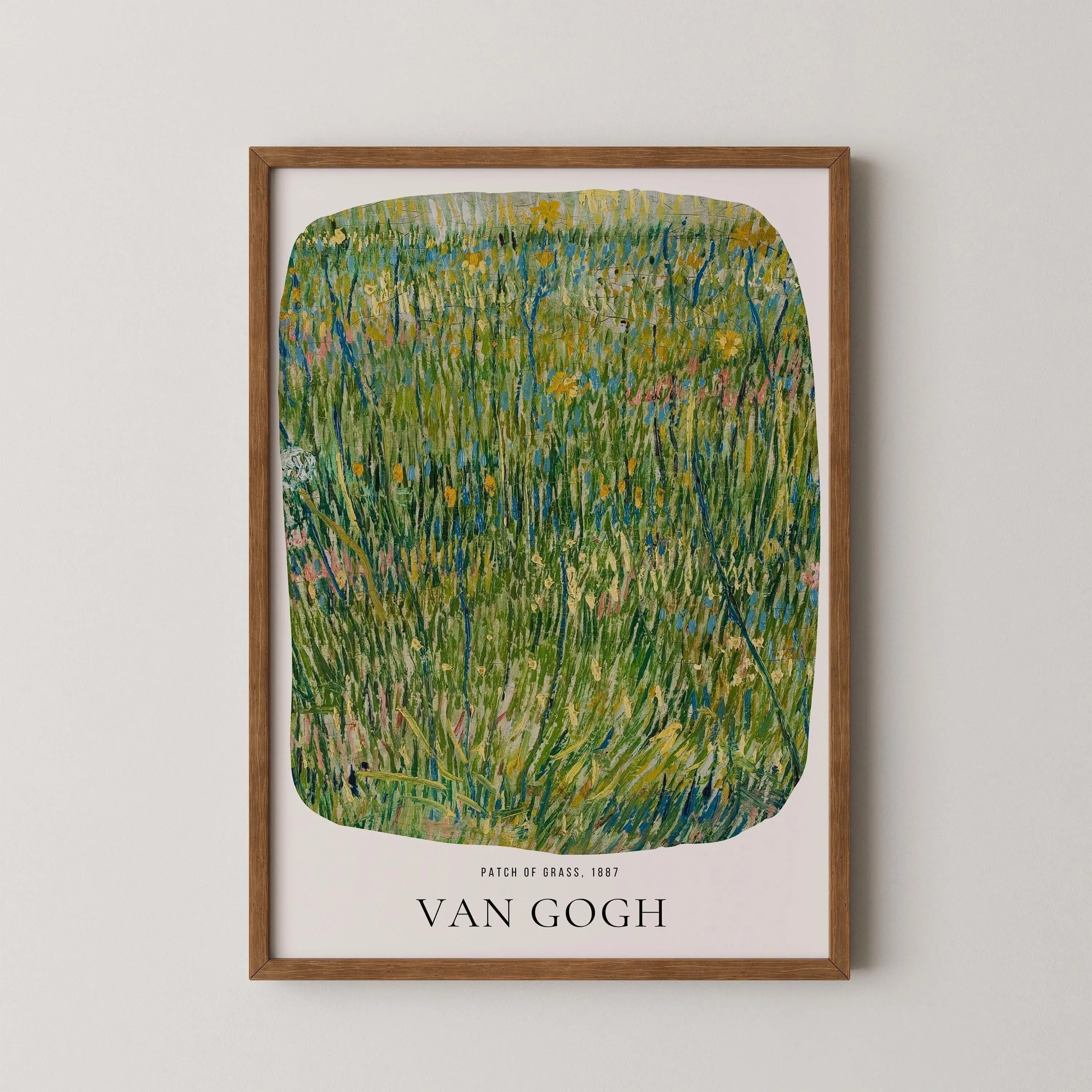 Vincent Van Gogh - Patch of Grass | Iconic Classic Impressionist Exhibition Poster Fine Art Print (available handframed or unframed)