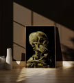Vincent Van Gogh - Skeleton with Burning Cigarette | Iconic Classic Impressionist Fine Art Print (available handframed or unframed)