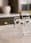 Vinegar Rectangle Glass Dispenser Bottle