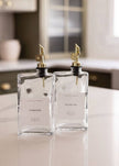 Vinegar Rectangle Glass Dispenser Bottle