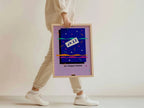 Vintage 80's Style Retro Music Poster - Jazz (USIA/Jay Hoggard Quintet) | Available handframed or unframed