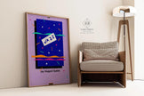 Vintage 80's Style Retro Music Poster - Jazz (USIA/Jay Hoggard Quintet) | Available handframed or unframed