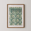 Vintage Arabian Pattern Art Print: Islamic Persian Design