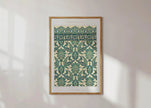 Vintage Arabian Pattern Art Print: Islamic Persian Design