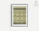 Vintage Arabian Pattern Art Print: Islamic Persian Design