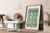 Vintage Arabian Pattern Art Print: Islamic Persian Design