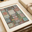 Vintage Arabian Pattern Print Set: Museum Quality Wall Art