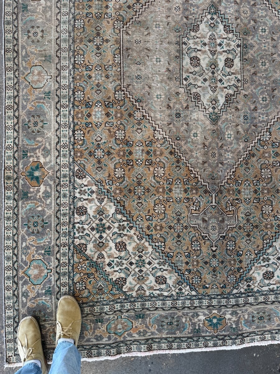 Vintage Ardabil Rug | 6' 11