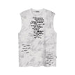 Vintage Batik Ink Letter Printing Tank Top Vest