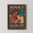 Vintage Cowboy Giclee Print: Sunset Magazine Cover Art, Maynard Dixon American West