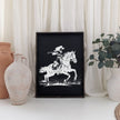 Vintage Cowgirl Wood Sign