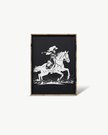 Vintage Cowgirl Wood Sign