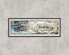 Vintage Fairytale Map Print: Detailed Fairyland Art for Kid's Room