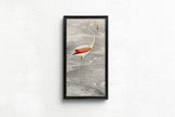 Vintage Flamingo Art Print by Edouard Travies (Handframed or Unframed) (2x1)