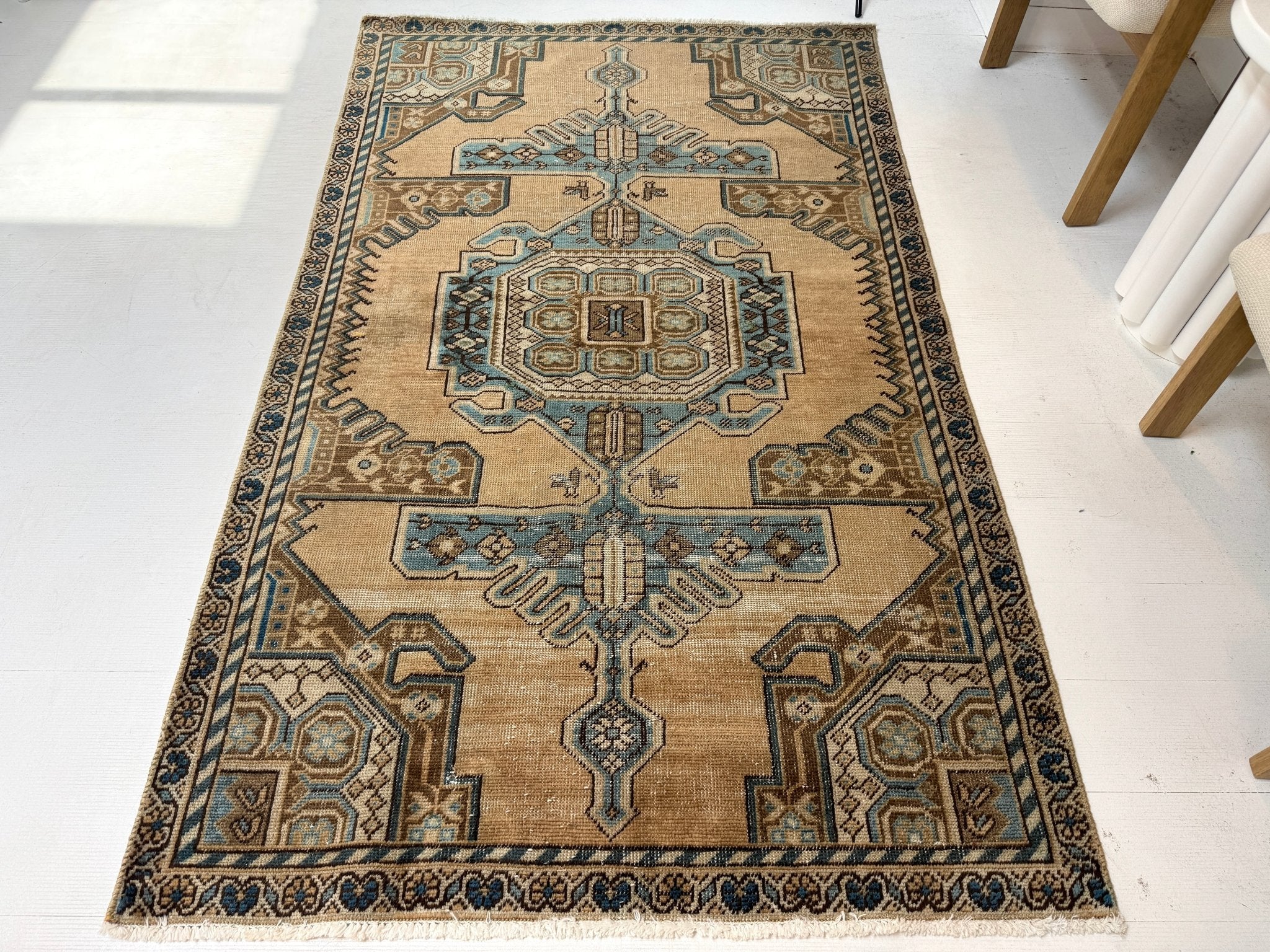 Vintage Hamadan Rug | 3' 11