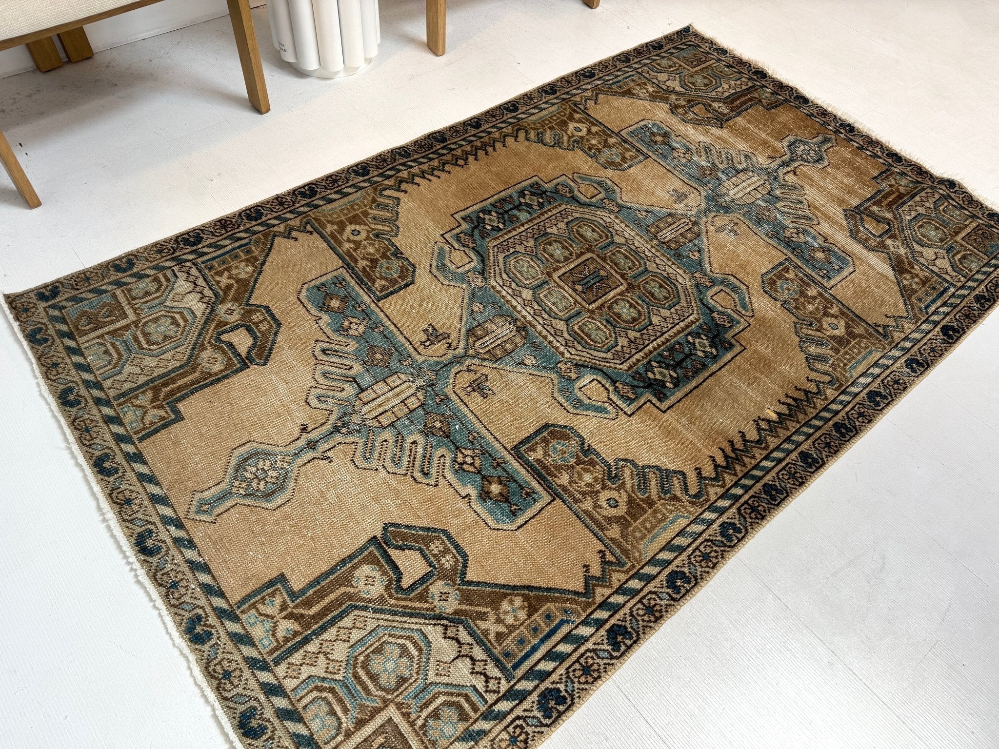 Vintage Hamadan Rug | 3' 11