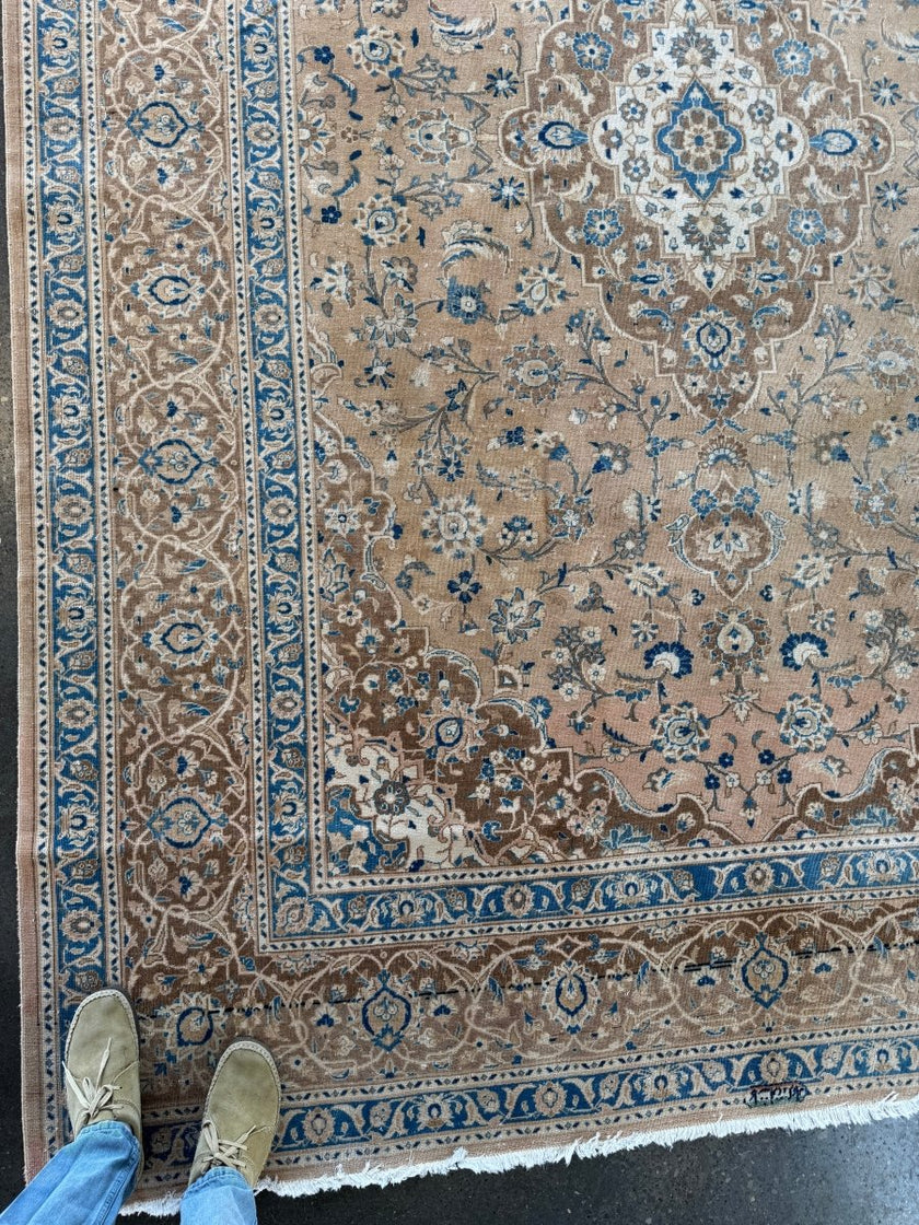 Vintage Kashan Rug | 7' 10