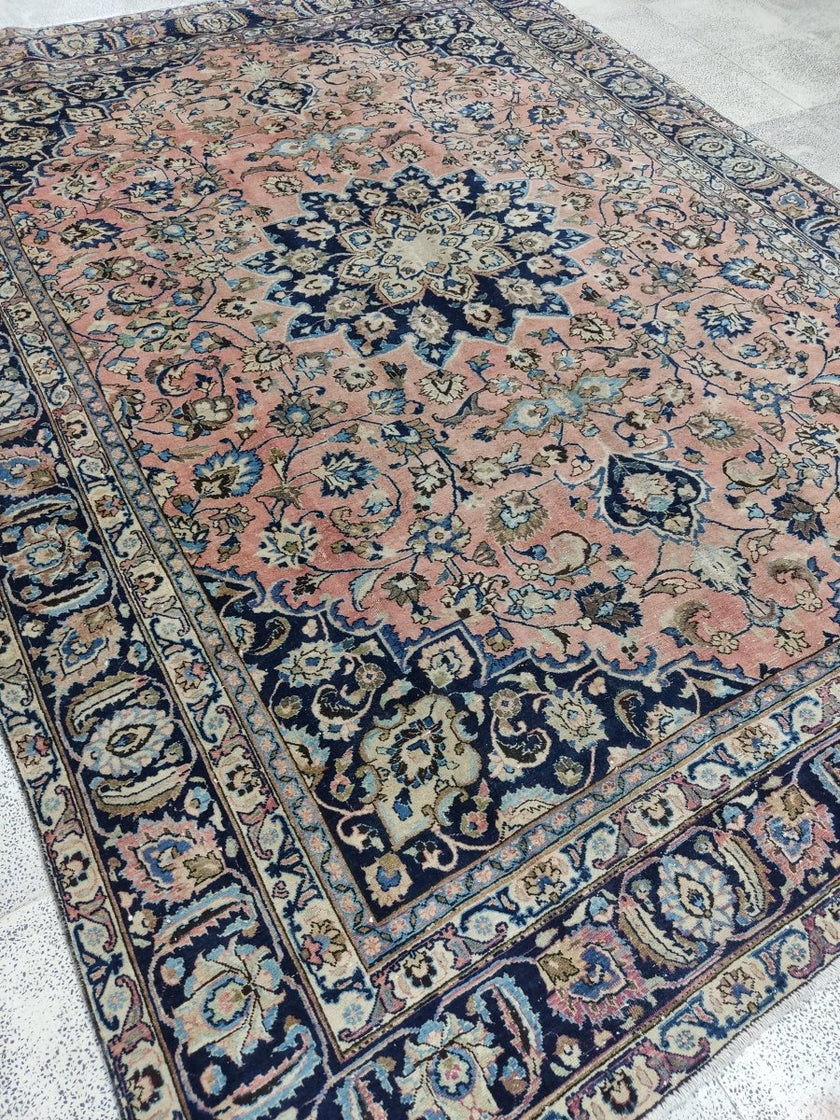 Vintage Mashad Rug | 7' 9