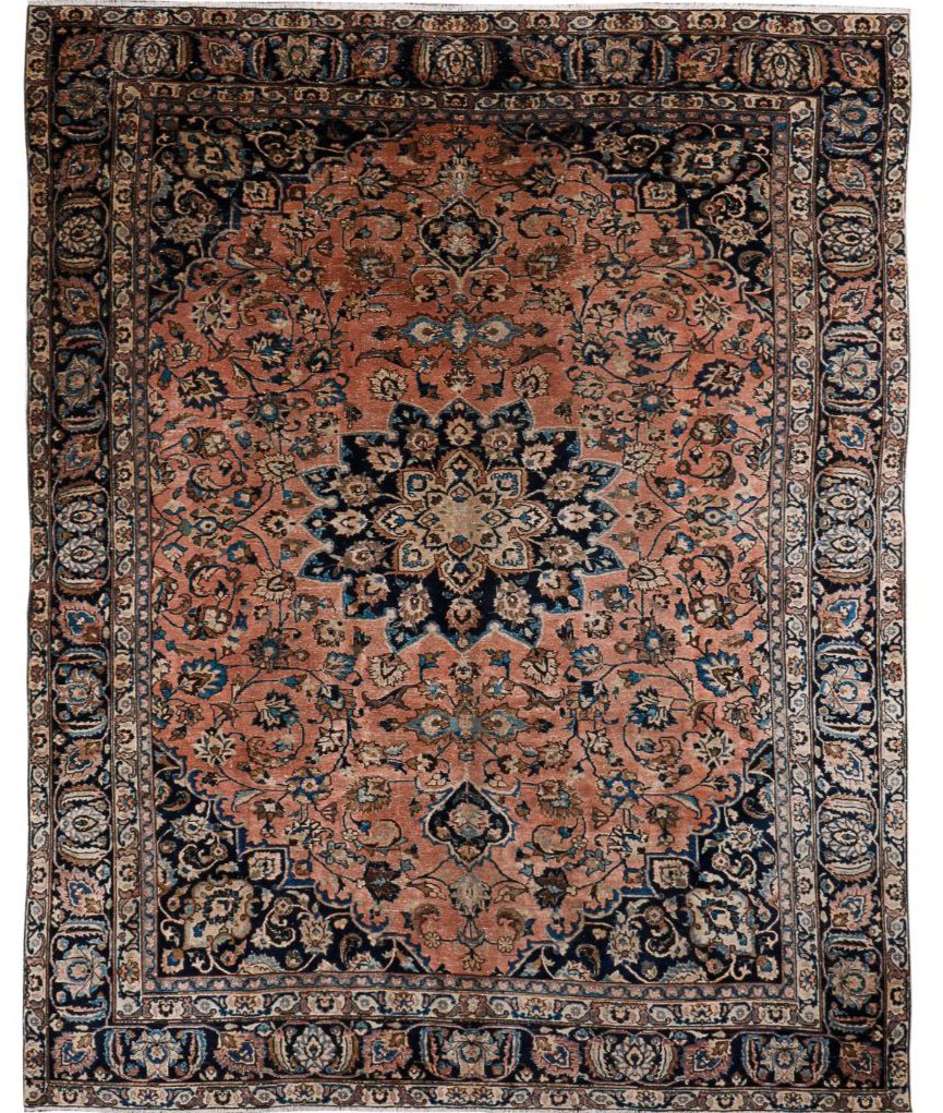 Vintage Mashad Rug | 7' 9