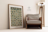 Vintage Persian Pattern Art Print: Islamic Middle-Eastern Design