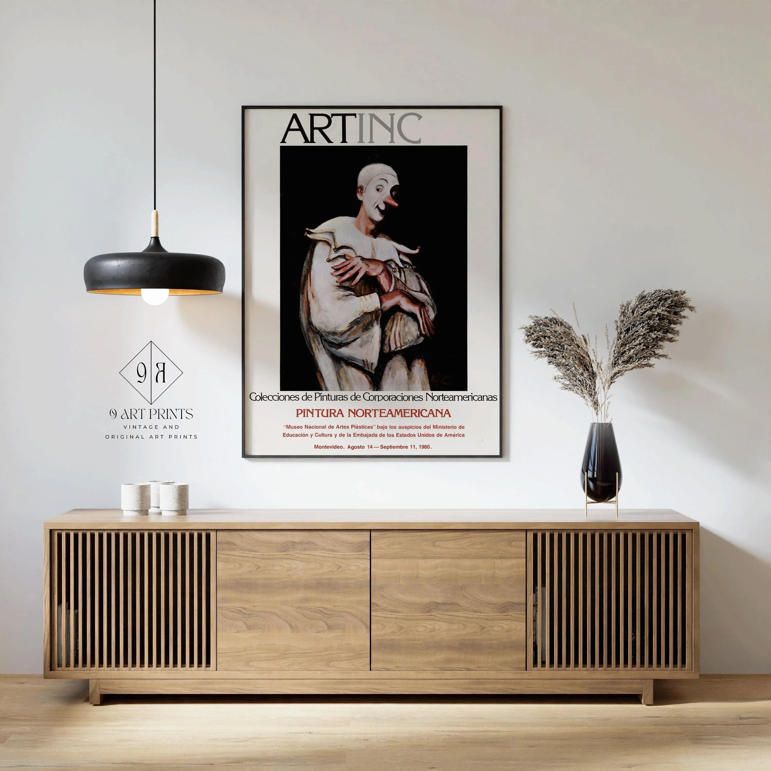 Vintage Poster - ART INC (USIA Poster in Spanish) | Available handframed or unframed