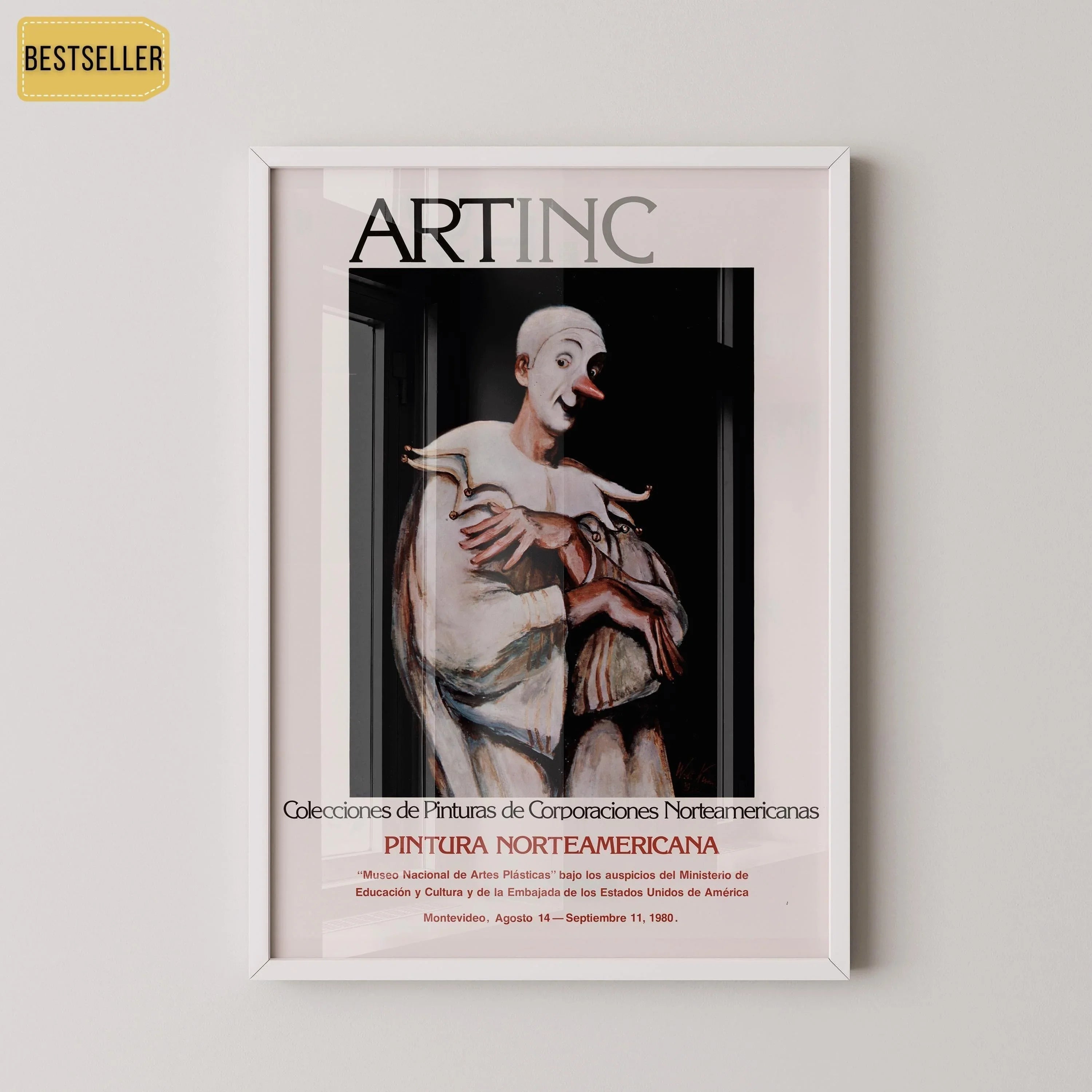 Vintage Poster - ART INC (USIA Poster in Spanish) | Available handframed or unframed