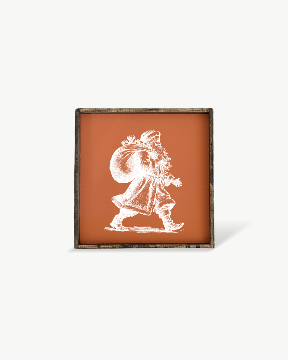 Vintage Santa - Framed Christmas Print