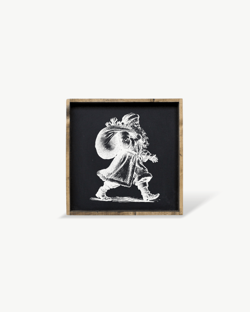 Vintage Santa - Framed Christmas Print