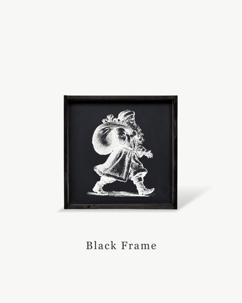 Vintage Santa - Framed Christmas Print