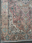 On hold for Kristen | Vintage Tabriz Rug | 6' 4