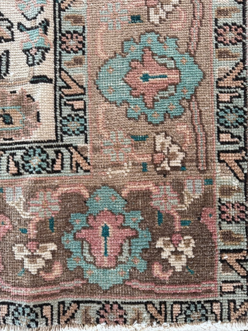 On hold for Kristen | Vintage Tabriz Rug | 6' 4