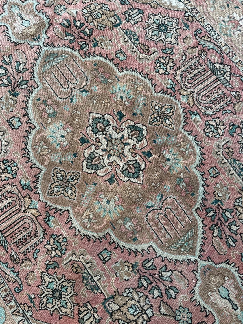 On hold for Kristen | Vintage Tabriz Rug | 6' 4